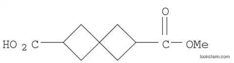 Molecular Structure of 10481-25-1 (spiro[3.3]heptane-2,6-dicarboxylic acid monomethyl ester)